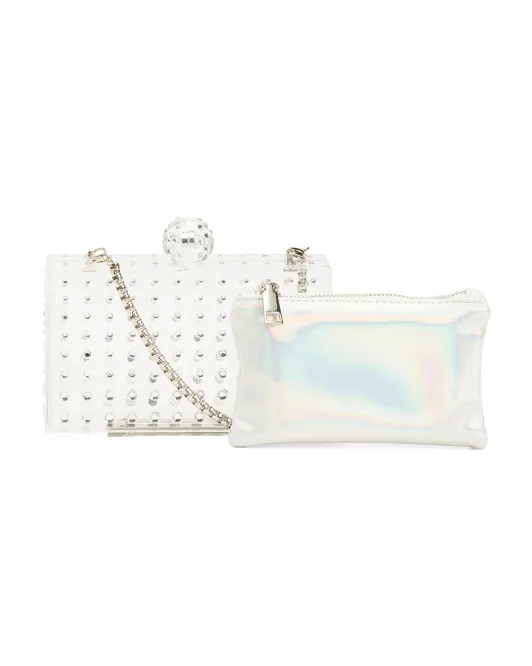 

Прозрачное сцепление Joseph D'Arezzo, цвет Clear