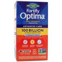 

Nature's Way Fortify Optima Ежедневный пробиотик + пребиотики (100 миллиардов) 30 вег капсул