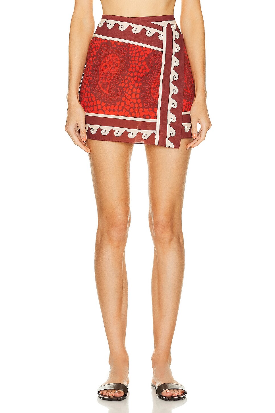 

Юбка Johanna Ortiz Hunting Roots Wrap, цвет Paisley Red & Ecru