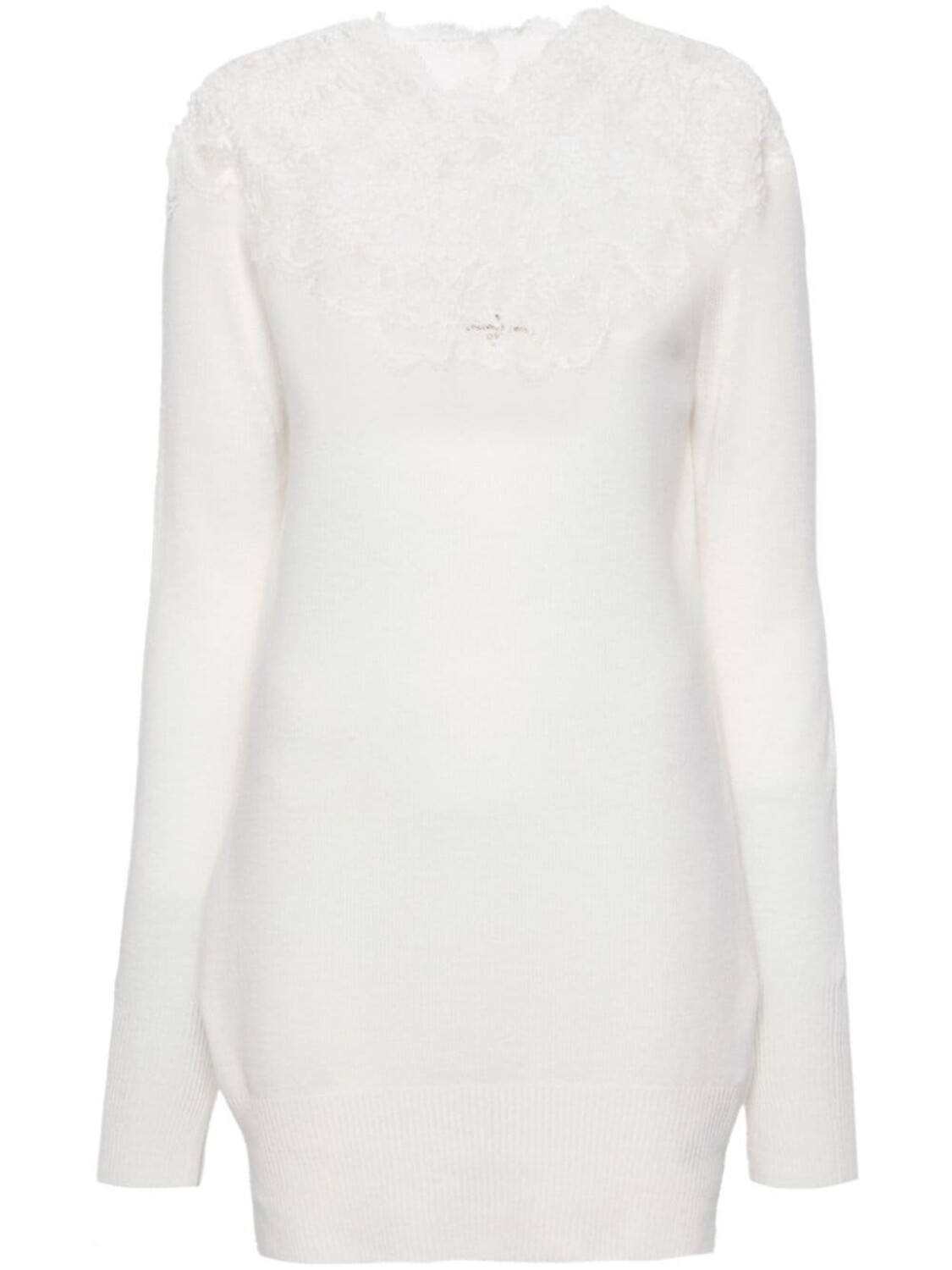 

Ermanno Scervino джемпер с кружевом, белый
