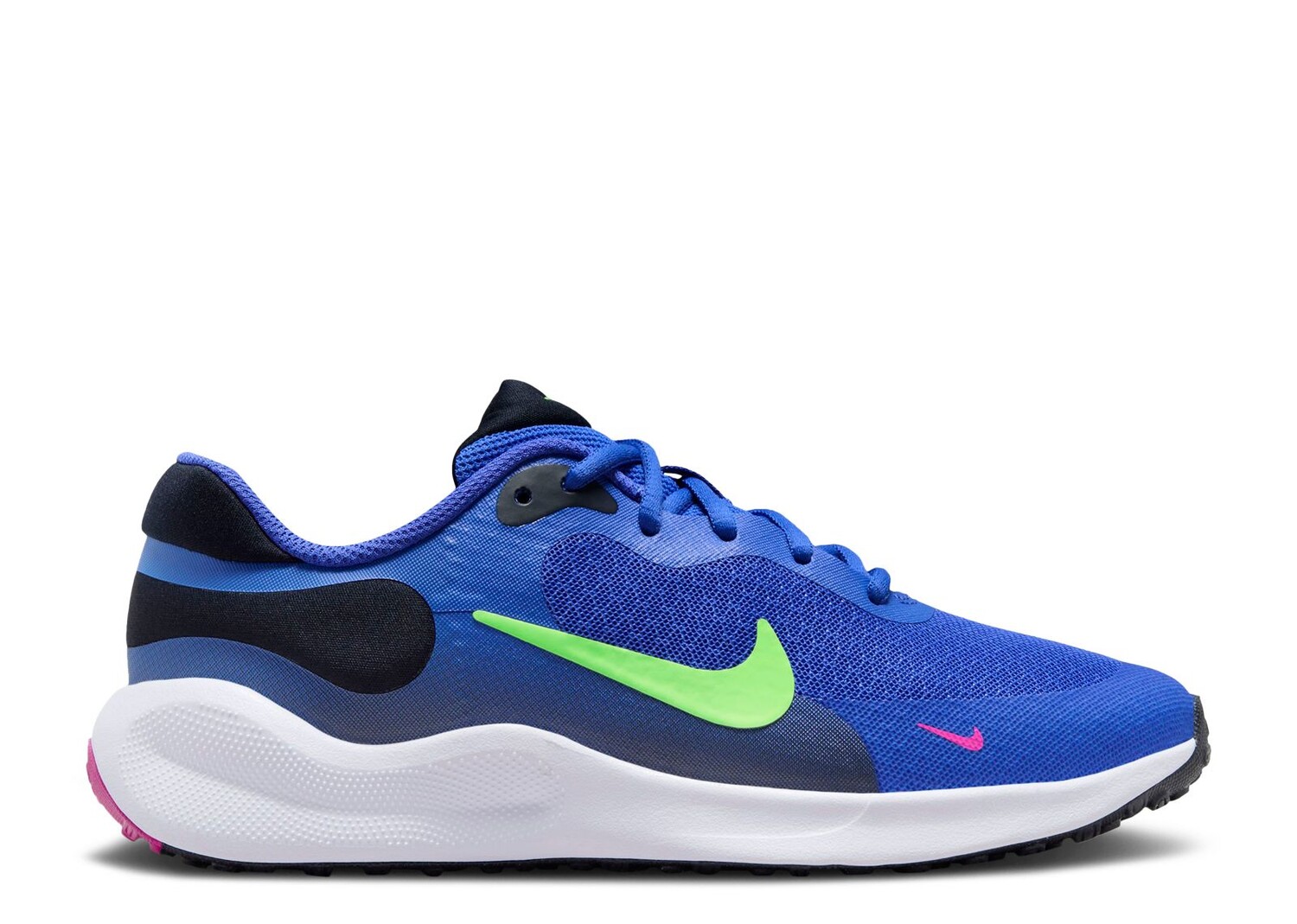 

Кроссовки Nike Revolution 7 Gs 'Ultramarine Lime Blast', синий