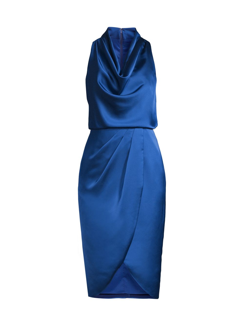 Коктейльное платье с воротником-хомутом Aidan Mattox цена и фото
