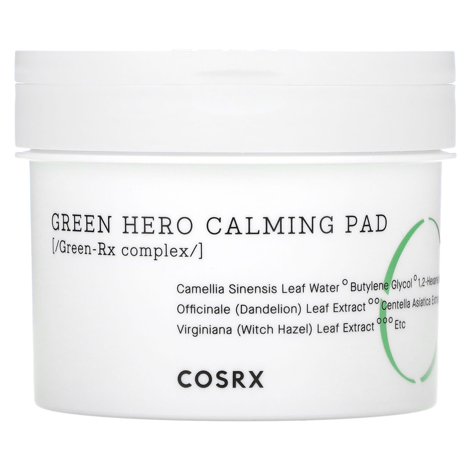 

One Step, Green Hero Calming Pad, успокаивающие диски для лица, 70 шт., CosRx