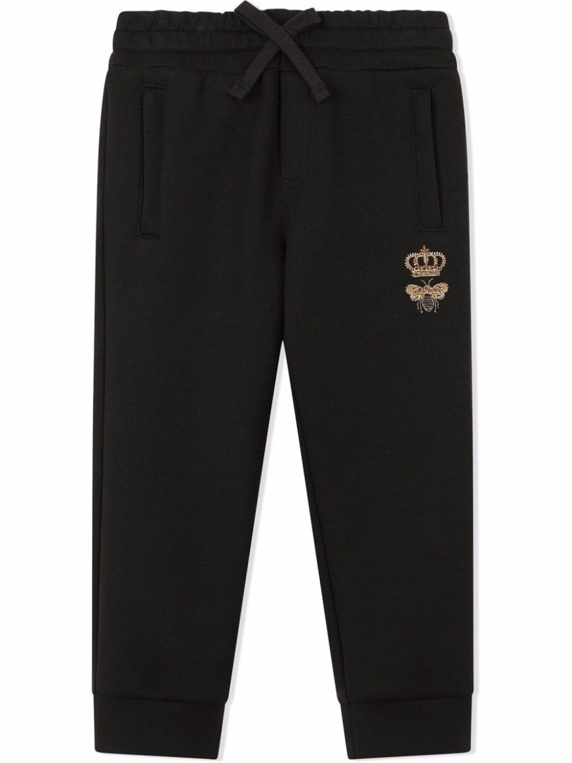 

Dolce & Gabbana спортивные брюки с вышивкой, черный