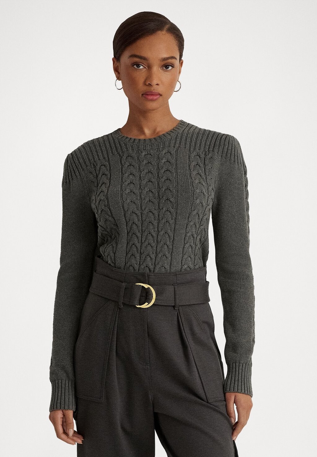 

Свитшот Lauren Ralph Lauren РАЧАНА С ДЛИННЫМ РУКАВОМ, цвет modern grey heather