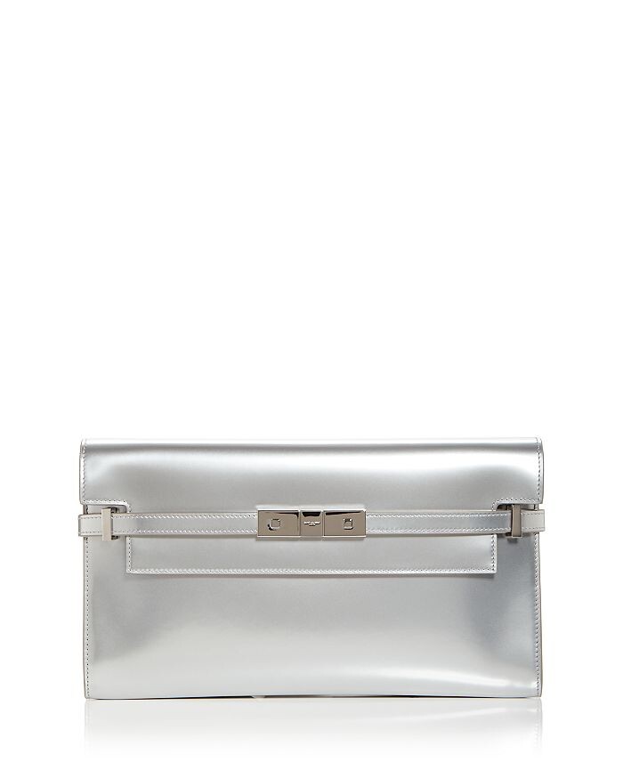 

Кожаный клатч Manhattan через плечо Saint Laurent
