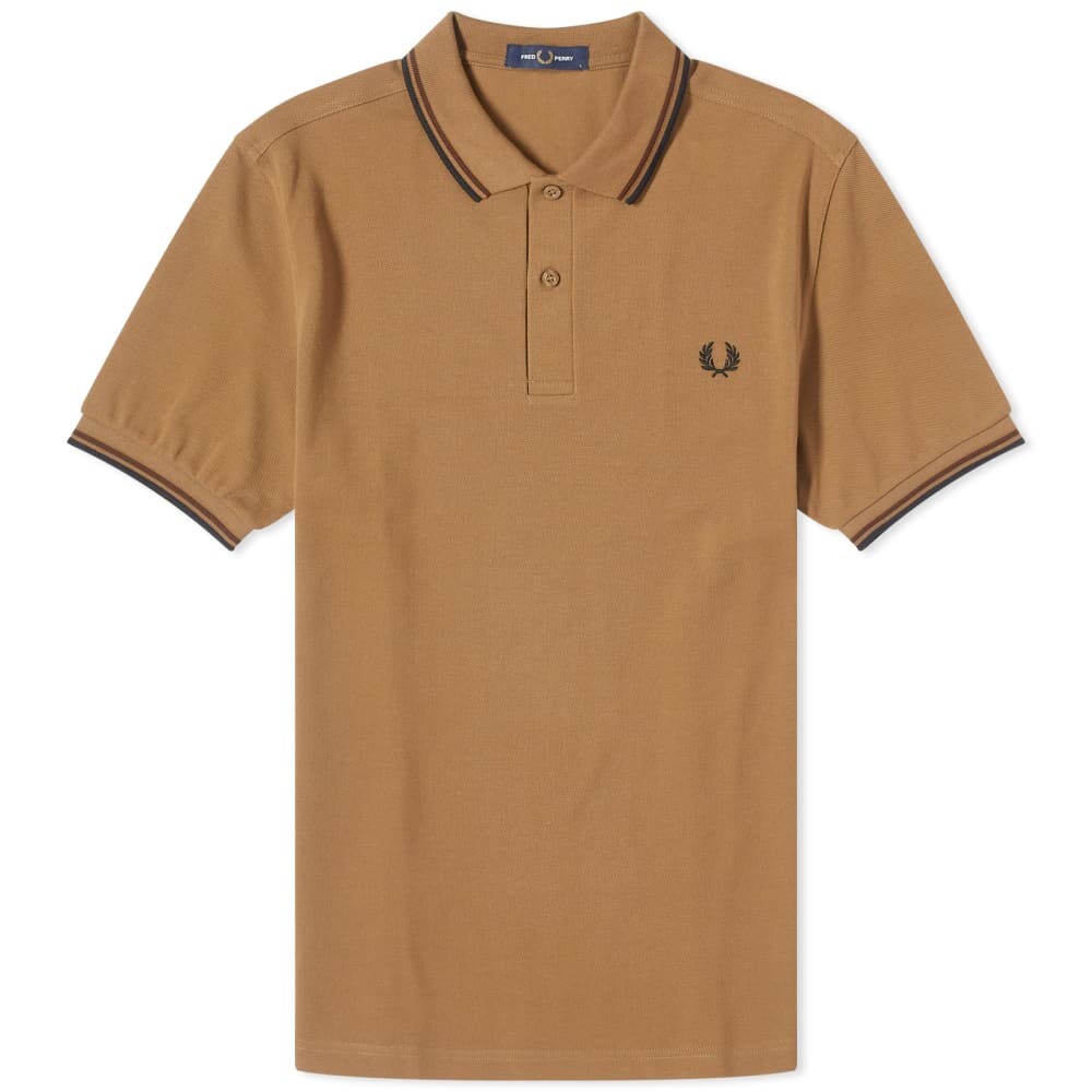 

Рубашка-поло Fred Perry с двумя кончиками, черный