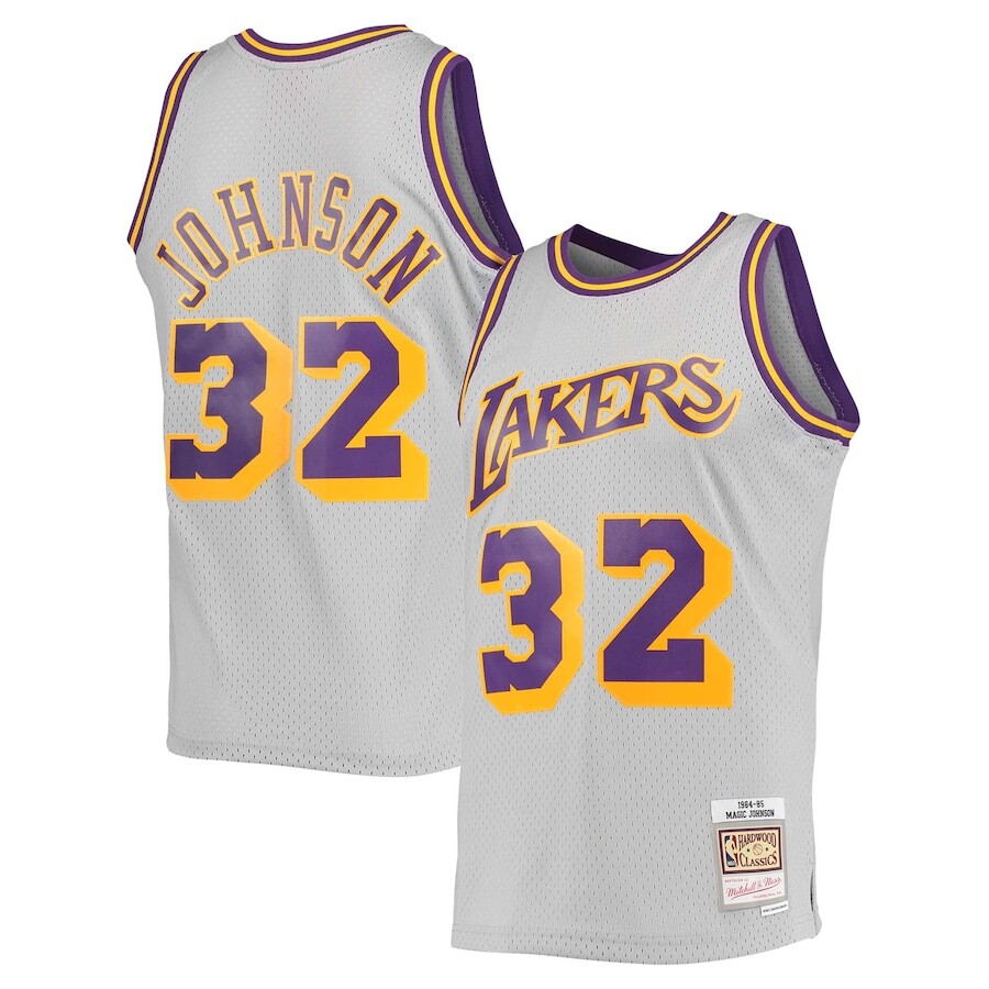 

Джерси Mitchell & Ness Los Angeles Lakers, серый