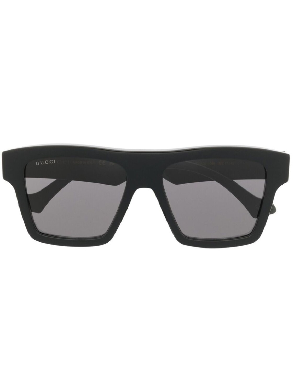

Gucci Eyewear солнцезащитные очки в прямоугольной оправе, черный