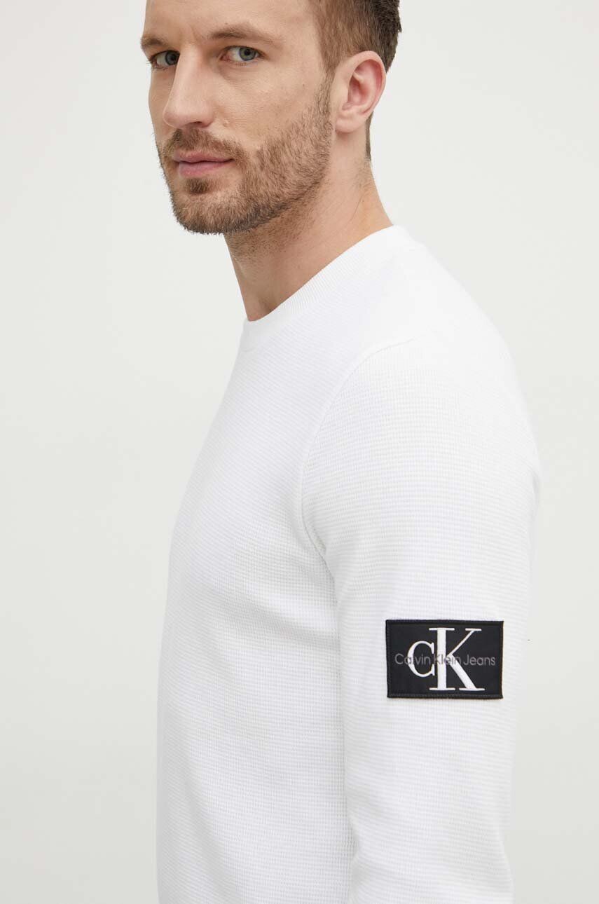 

Хлопковая толстовка Calvin Klein Jeans, бежевый