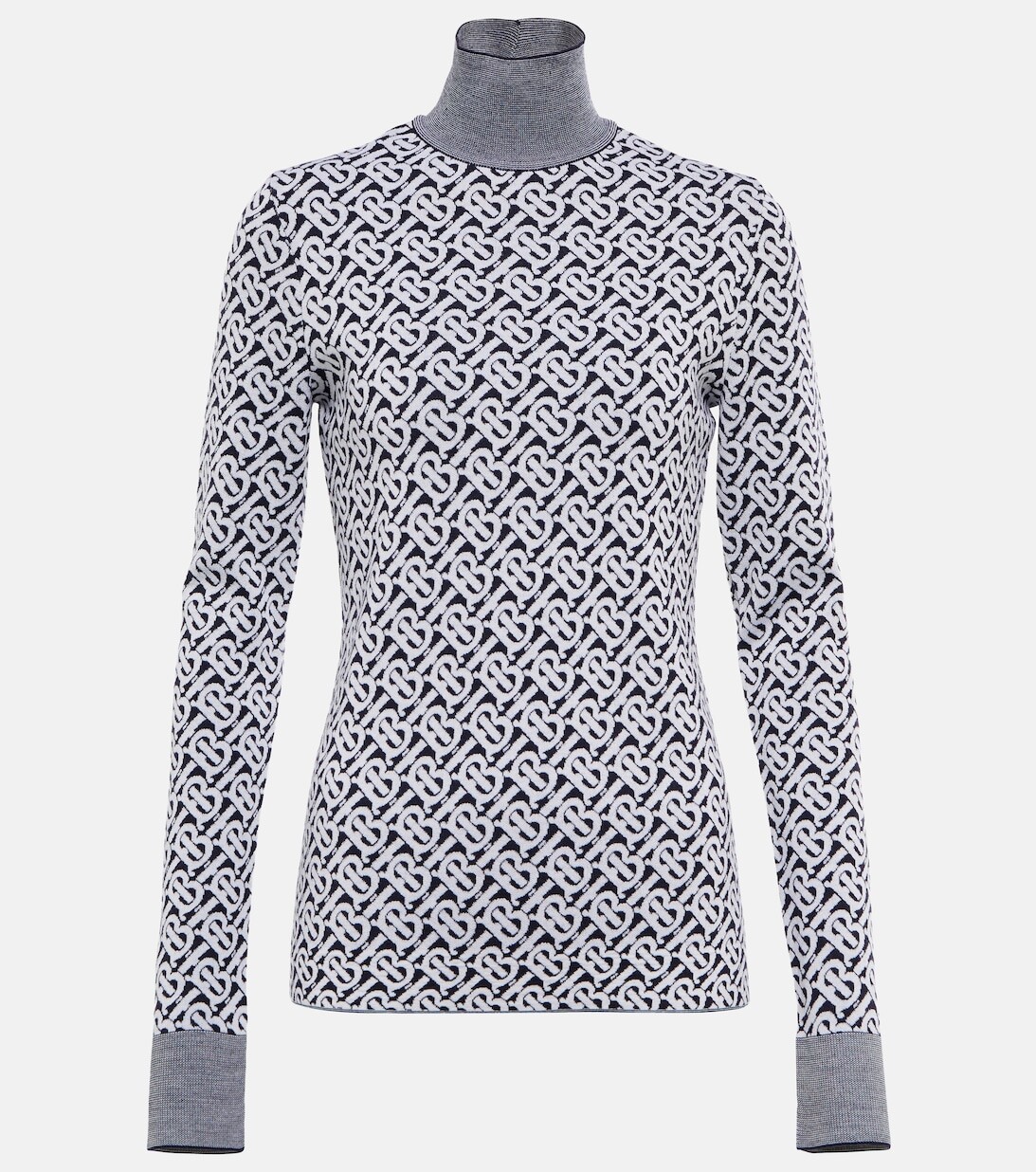 

Водолазка с логотипом BURBERRY, черный