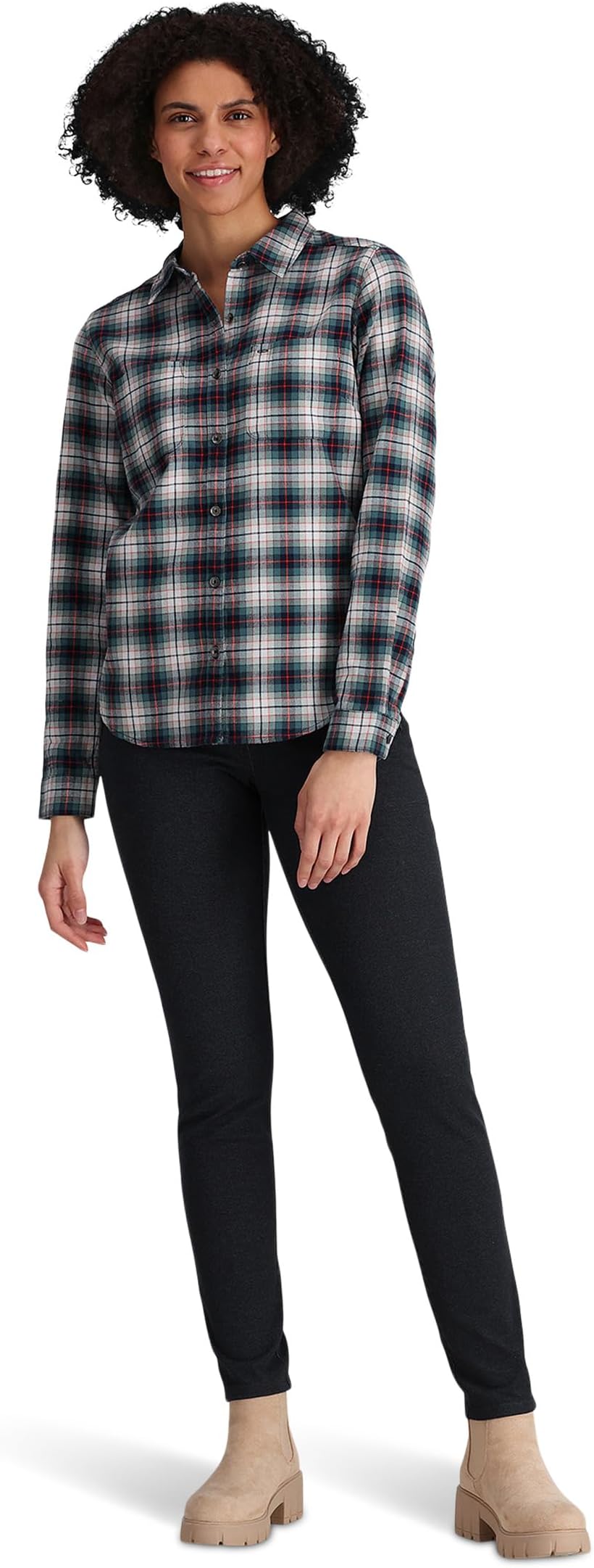 цена Рубашка Lieback Organic Cotton Flannel Long Sleeve Royal Robbins, цвет Sea Pine Wildwood Plaid
