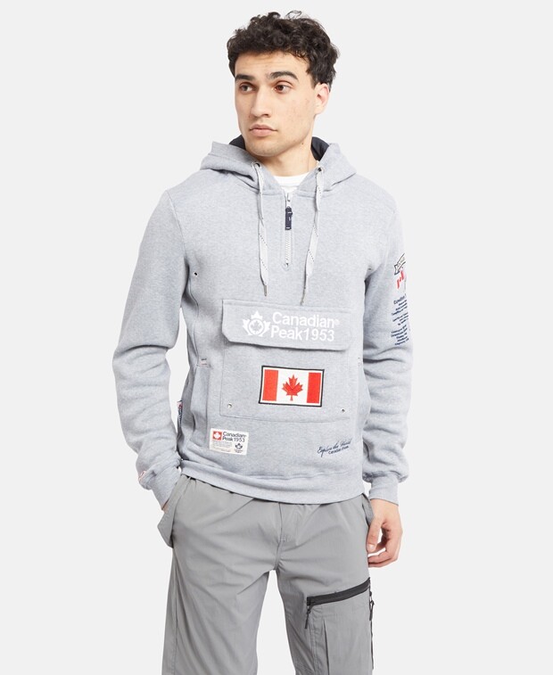 

Толстовка с капюшоном Canadian Peak, светло-серый