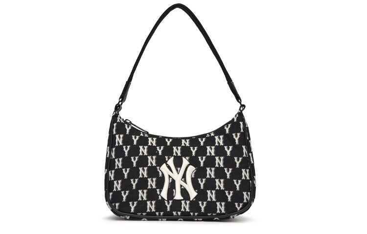 

Сумка на одно плечо MLB Monogram NY Letter Old Flower, черный / белый