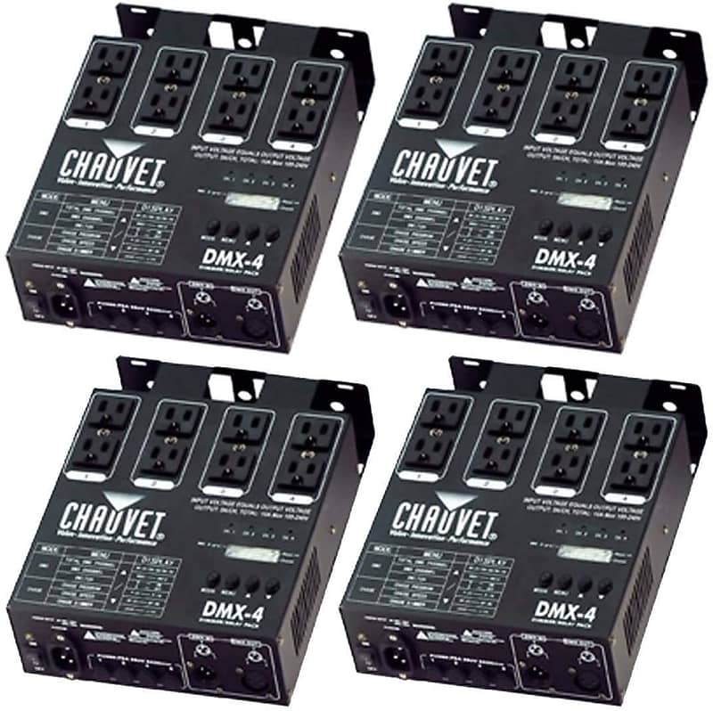 Контроллер освещения Chauvet DMX-4 Four Channel Dimmer Switch/Relay Pack khind dimmer switch ds 1000