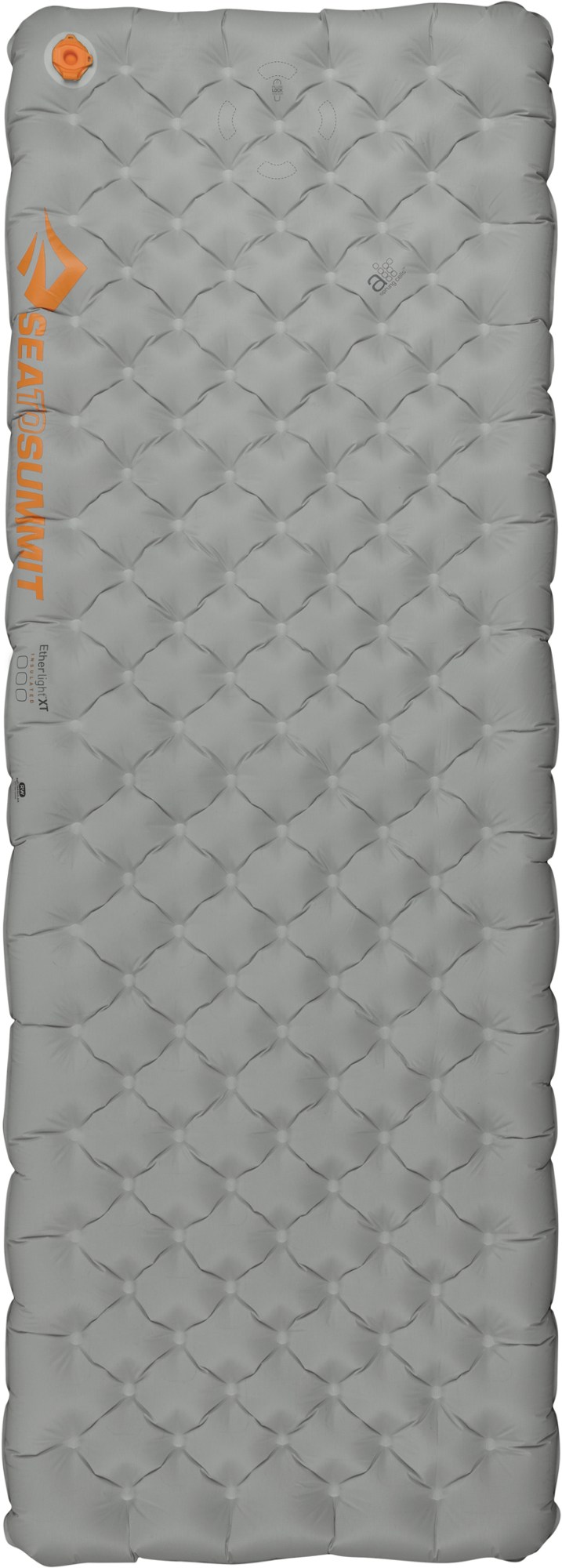 цена Ether Light XT Изолированный воздушный прямоугольный спальный коврик Sea to Summit, серый