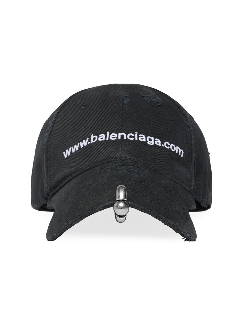 

Бейсболка с пирсингом спереди Balenciaga, черный