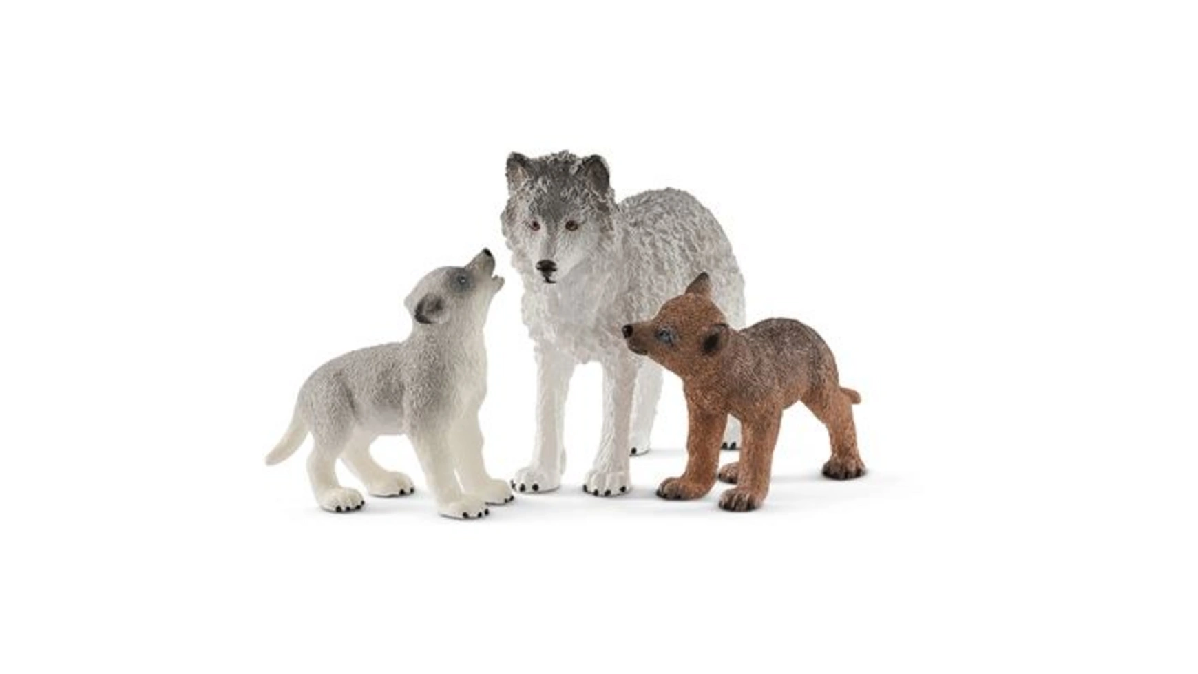 Schleich Wild Life Мать-волчица с щенками щенки
