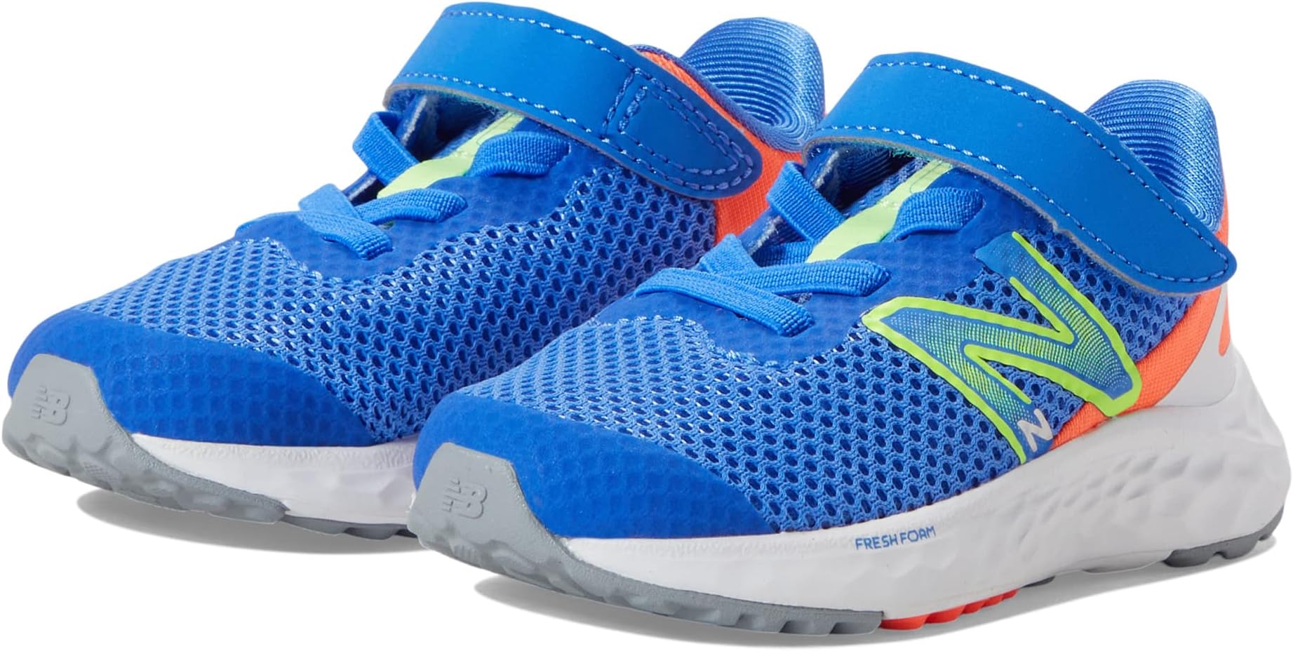 

Кроссовки Fresh Foam Arishi v4 Bungee Lace with Hook-and-Loop Top Strap New Balance, цвет Bright Lapis/Bleached Lime Glo