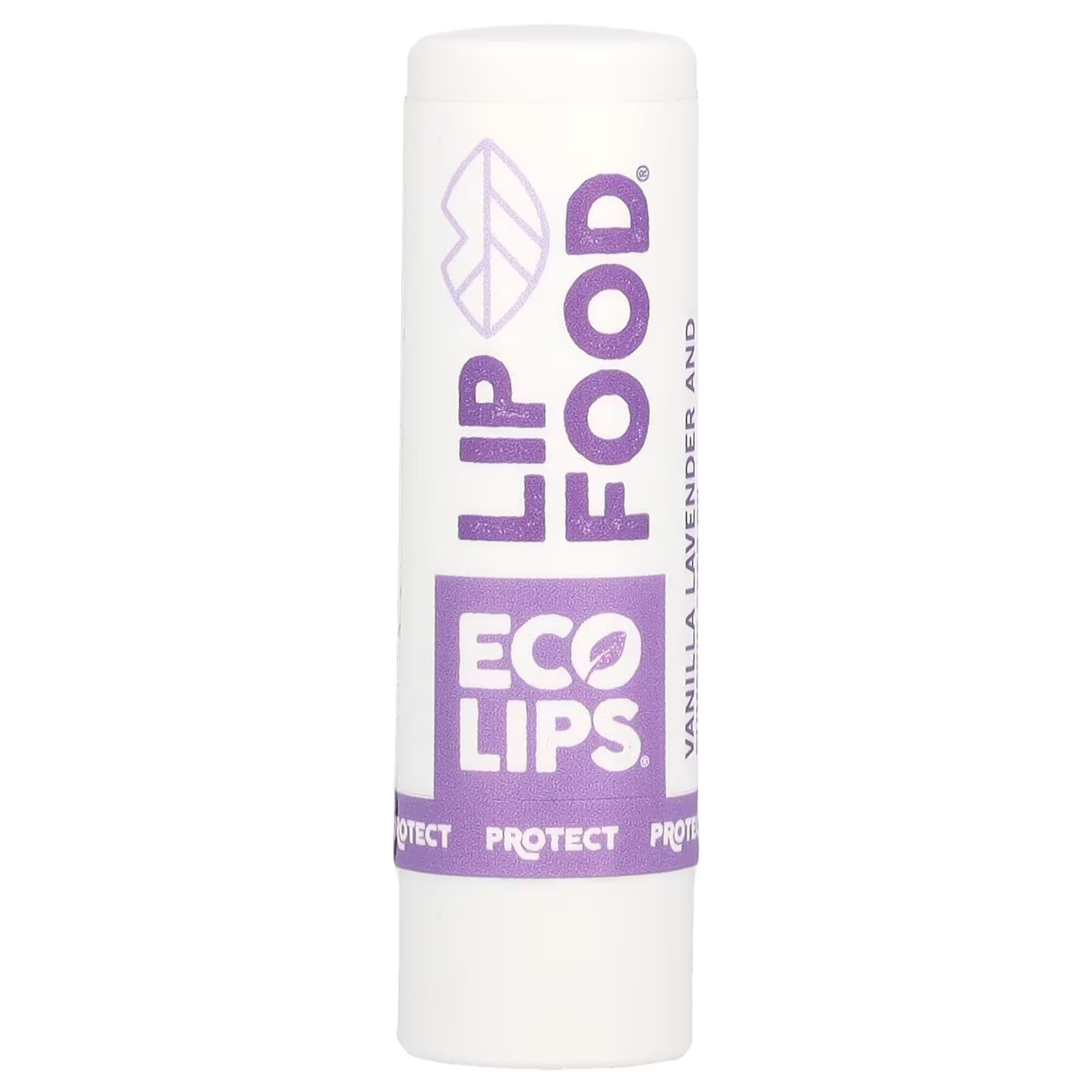 Органический бальзам для губ Eco Lips Inc. Lip Food Protect с маслом ванили, лаванды и семян тыквы, 4,25 г