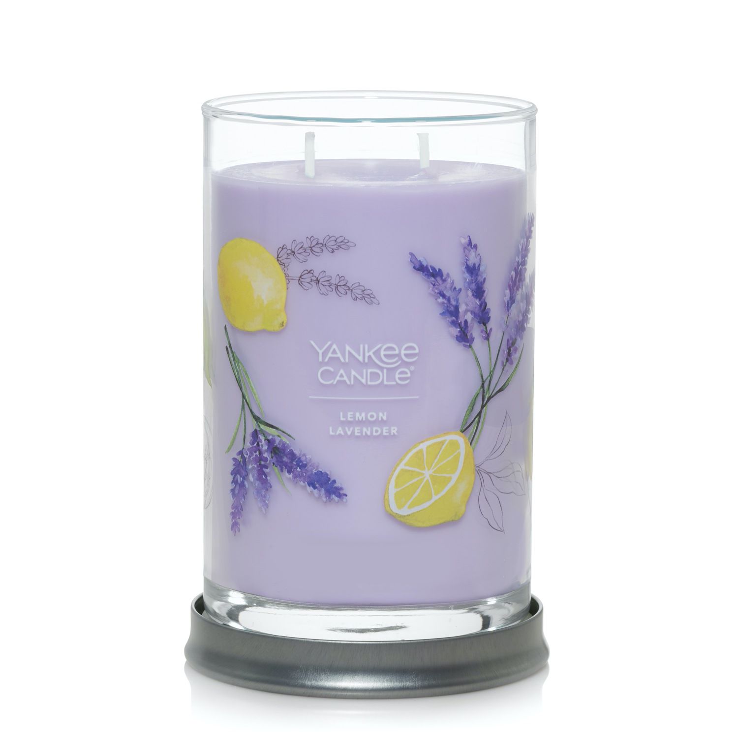 Yankee Candle Lemon Lavender Signature 2-фитильная стаканная свеча свеча ароматизированная yankee candle angel s wings высота 8 6 см