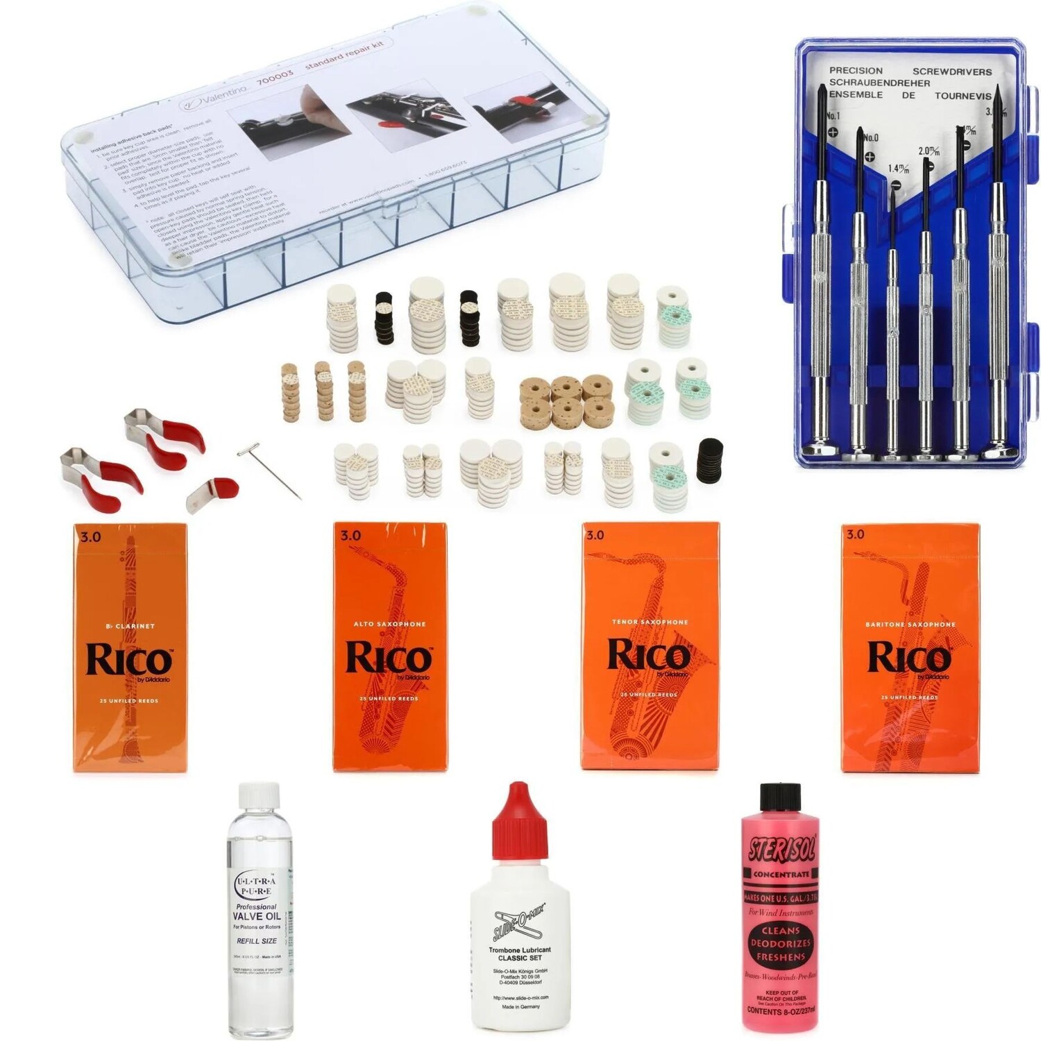 

Набор Valentino Repair, Care и Reed Classroom — Rico Medium