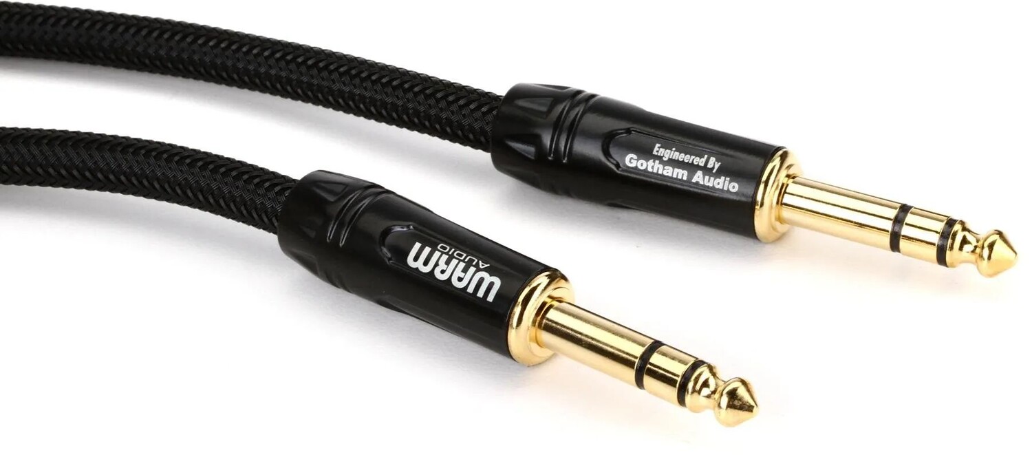 

Кабель Warm Audio Prem-TRS-10’ Premier Gold TRS-TRS — 10 футов