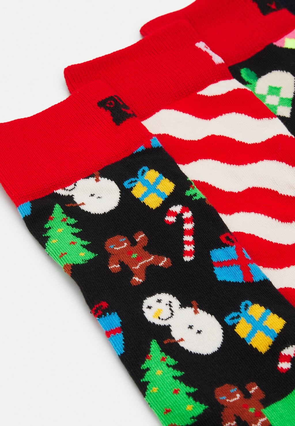 

Носки GINGERBREAD HOUSE SOCKS GIFT UNISEX 4PACK UNISEX Happy Socks, цвет Red