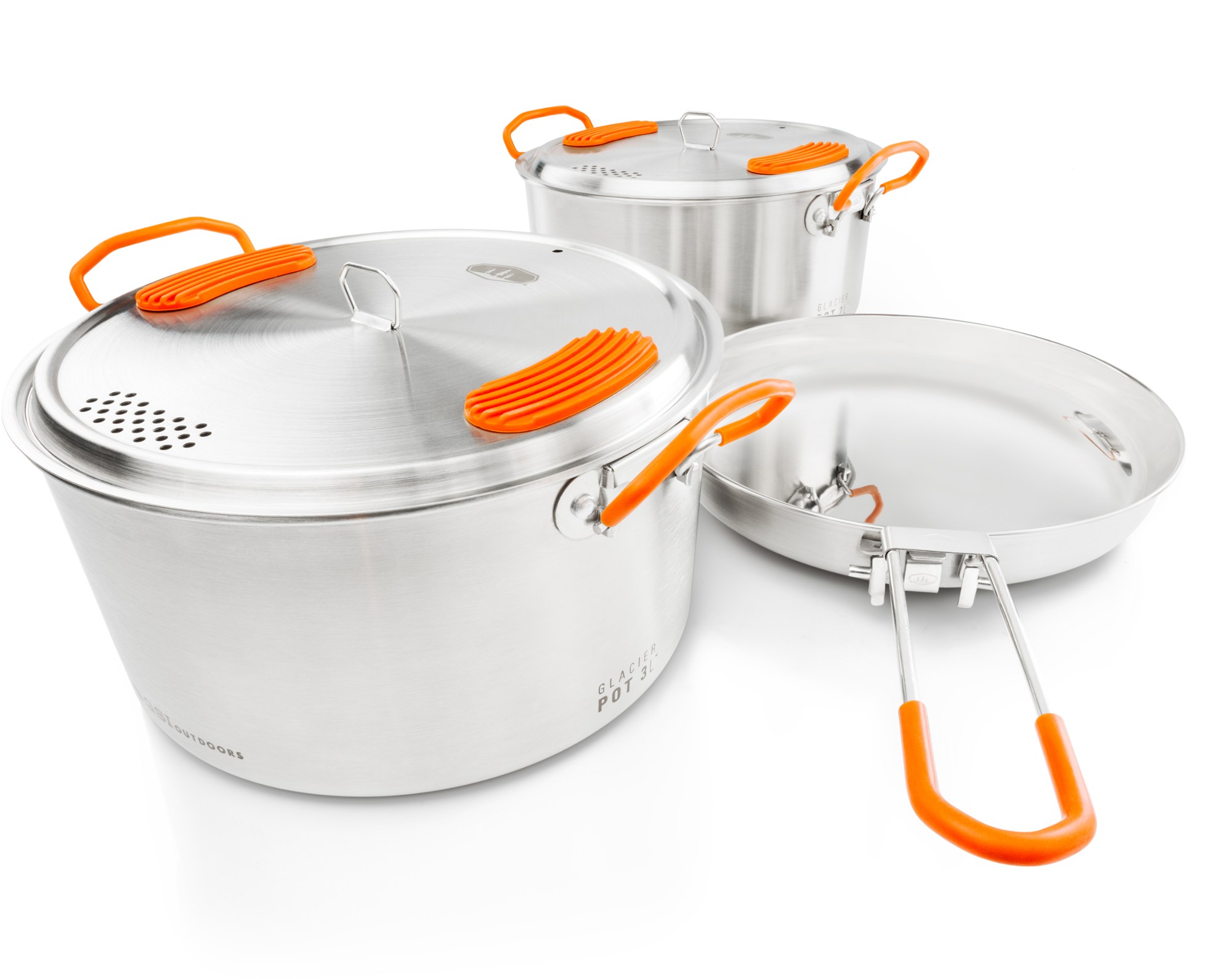 Набор посуды для кемпера Glacier Base — средний GSI Outdoors, серый набор посуды из нержавеющей стали gsi outdoors