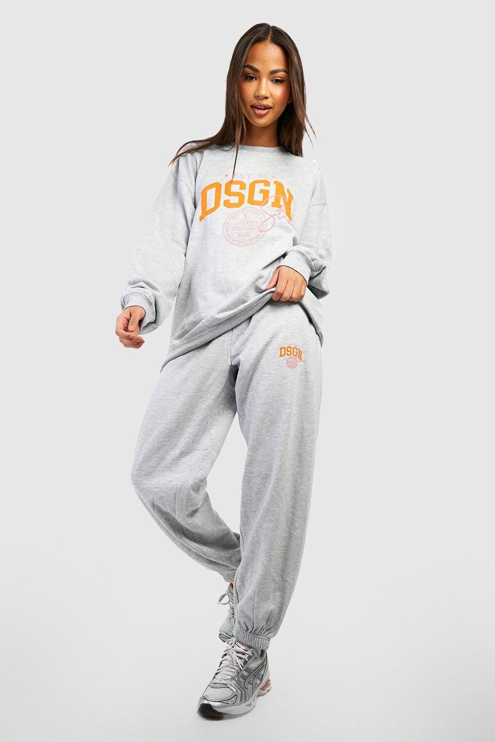 

Свитшот с капюшоном varsity Boohoo, серый