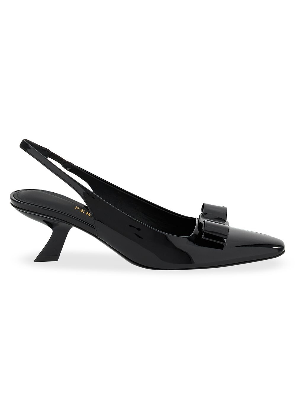 

Туфли-лодочки Anz из лакированной кожи с ремешком на пятке FERRAGAMO, черный