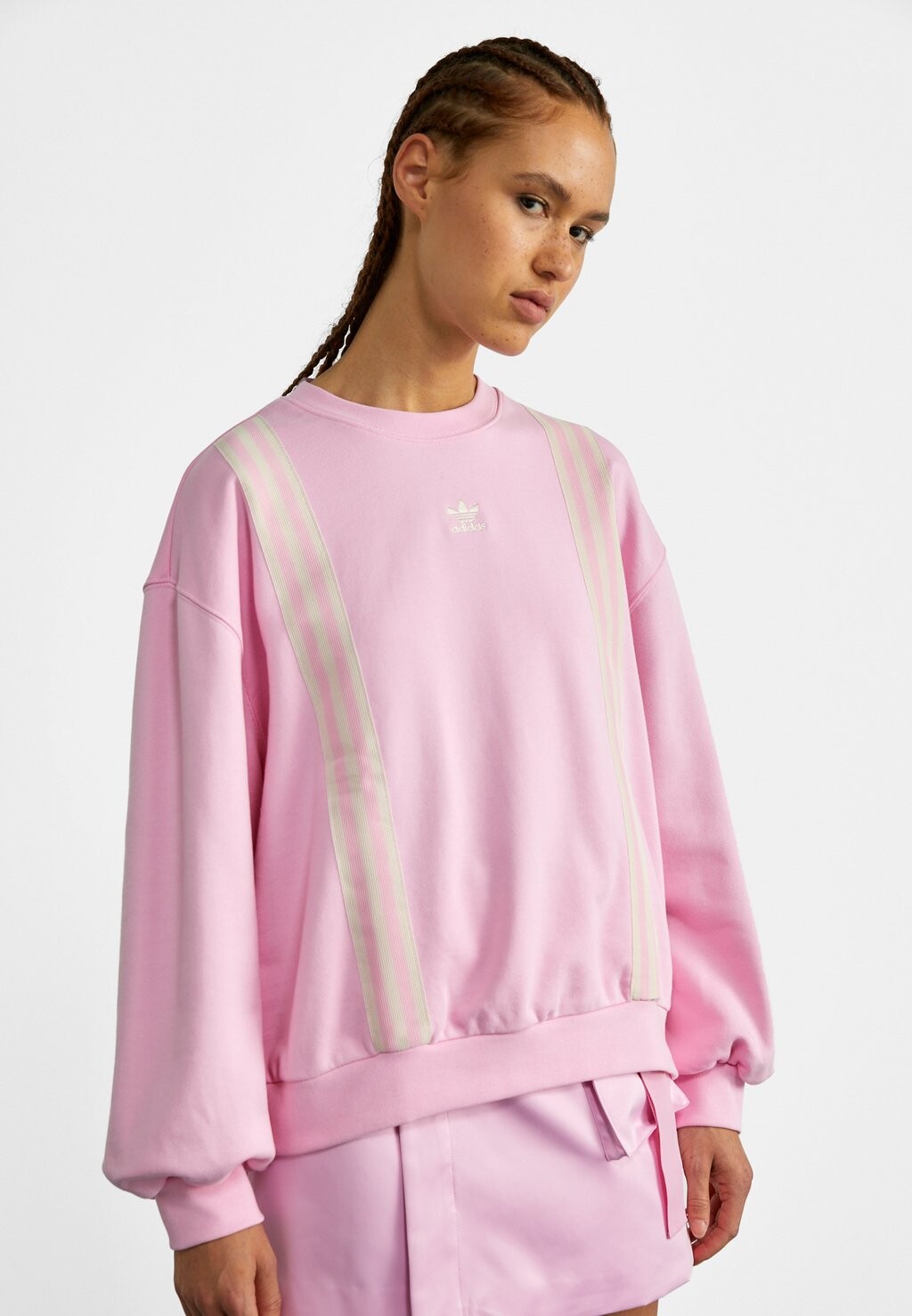 

Толстовка adidas Originals Adicolor 70S, розовый, Розовый;белый
