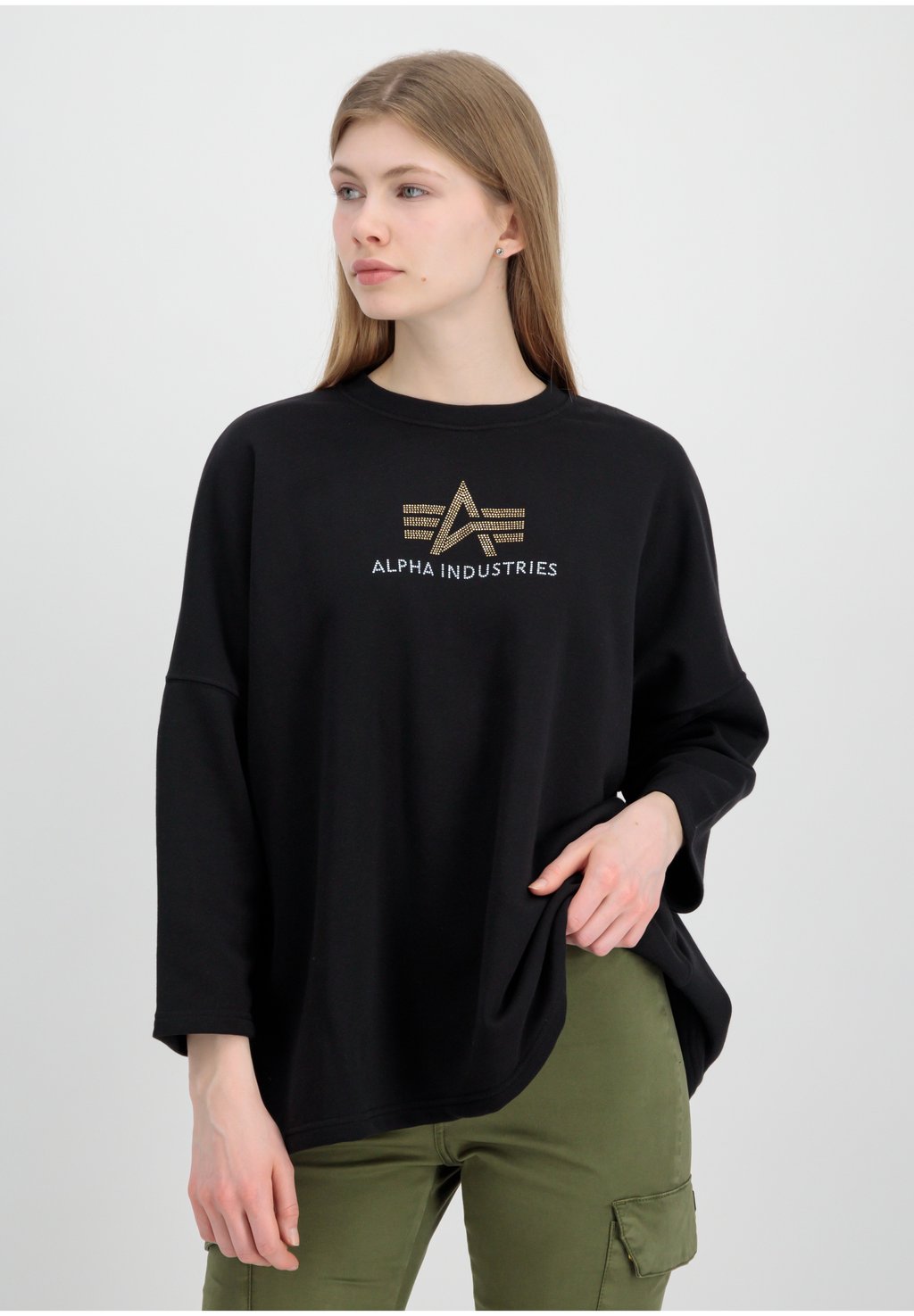 

Толстовка с капюшоном Alpha Industries, черный