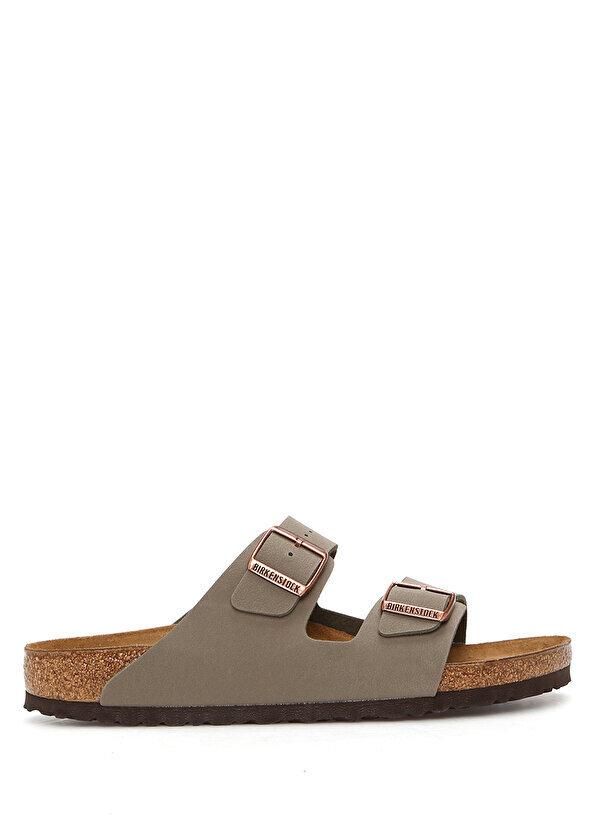 

Бежевые мужские тапочки arizona с двойным поясом Birkenstock