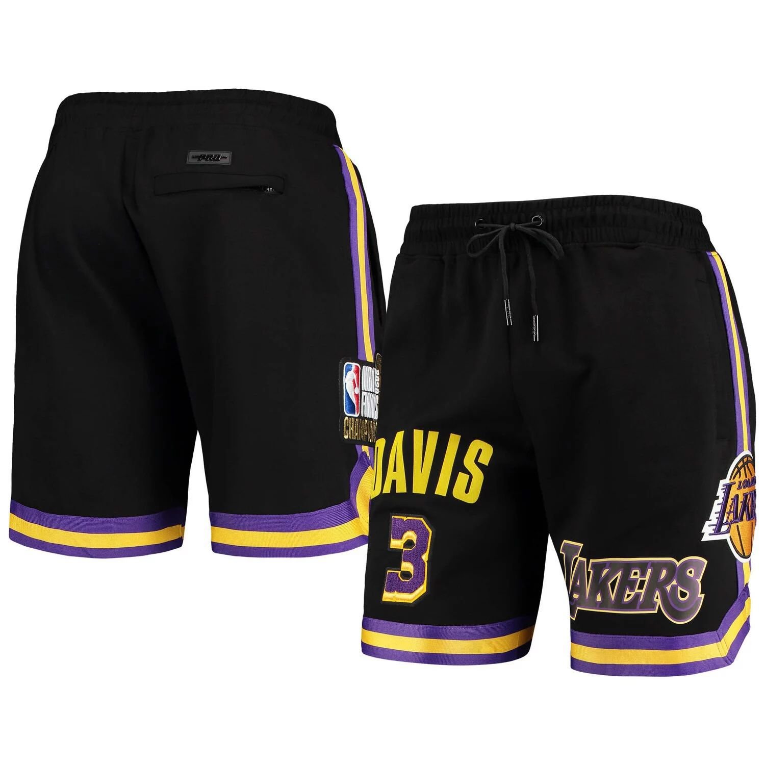 

Мужские черные шорты для игроков Pro Standard Anthony Davis Los Angeles Lakers