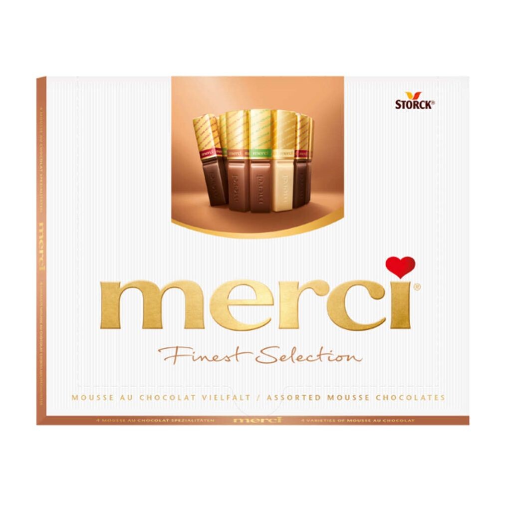 

Merci Finest Selection Mousse au Chocolat с тонким муссом 210г Storck