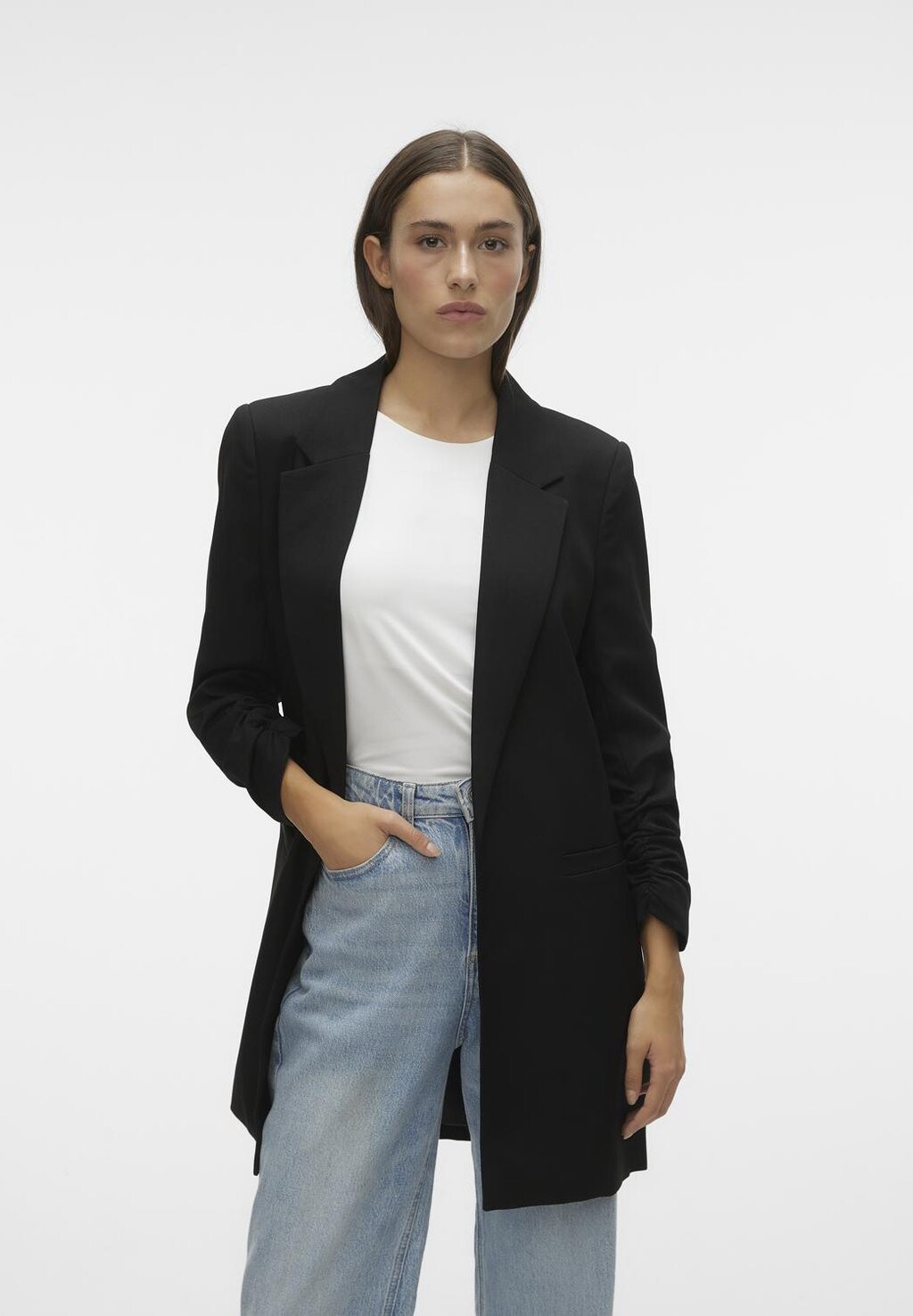 

Пиджак Vero Moda VMAGATHA LONG BLAZER, черный