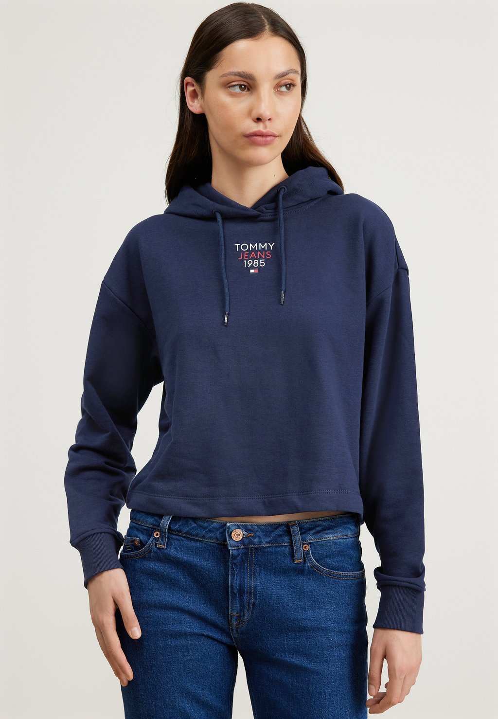 

Толстовка ESSENTIAL LOGO HOOD Tommy Jeans, тёмно-синий