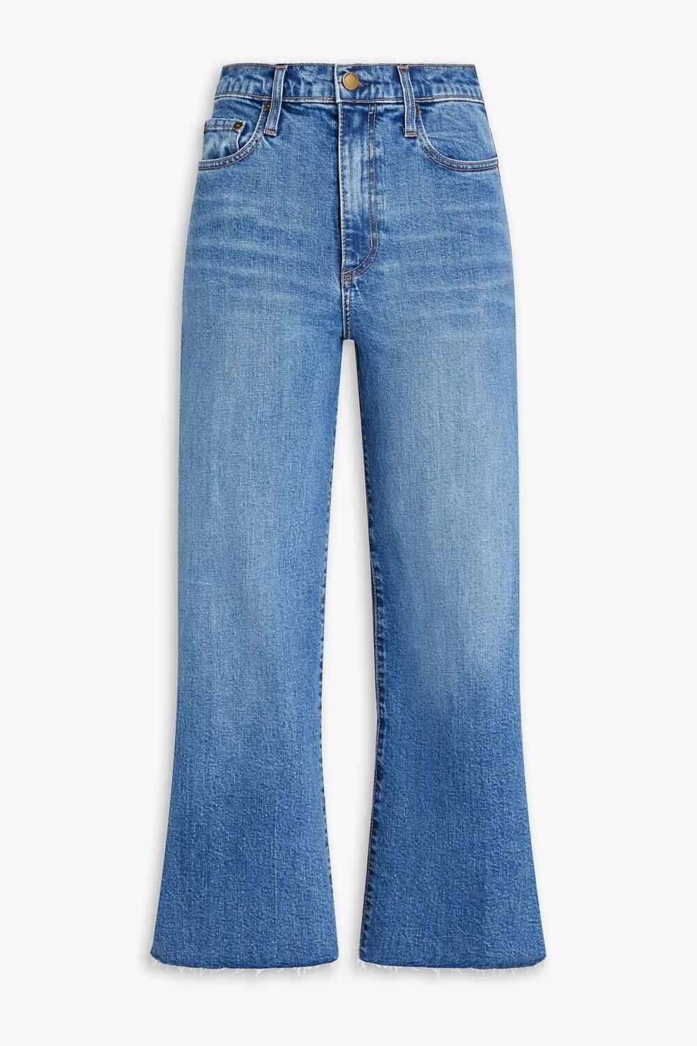 

Укороченные широкие джинсы Milla с высокой посадкой Nobody Denim, средний деним