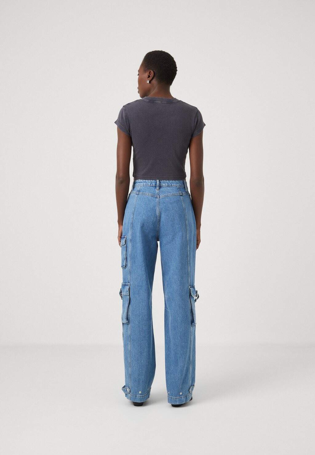 

Футболка с принтом Washed Label Baby Tee Calvin Klein, черная