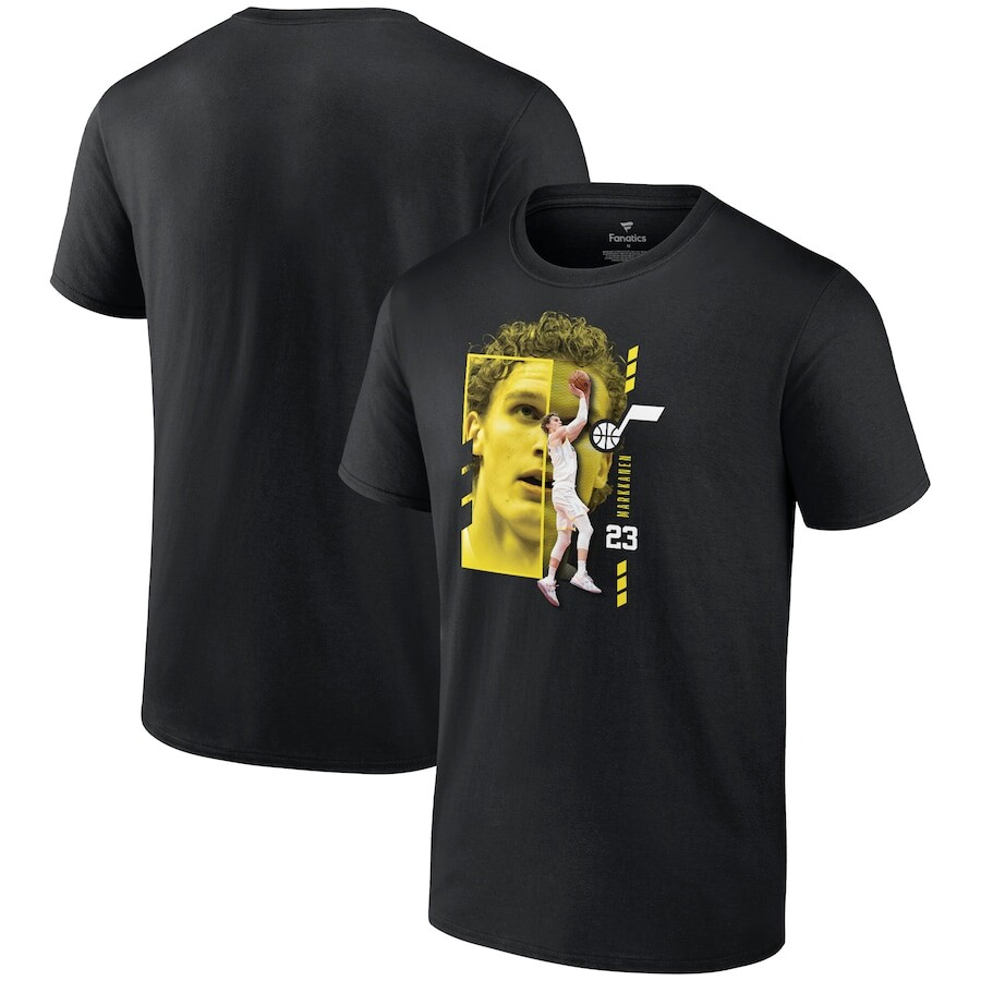 

Футболка с именем и номером Fanatics Branded Utah Jazz, черный