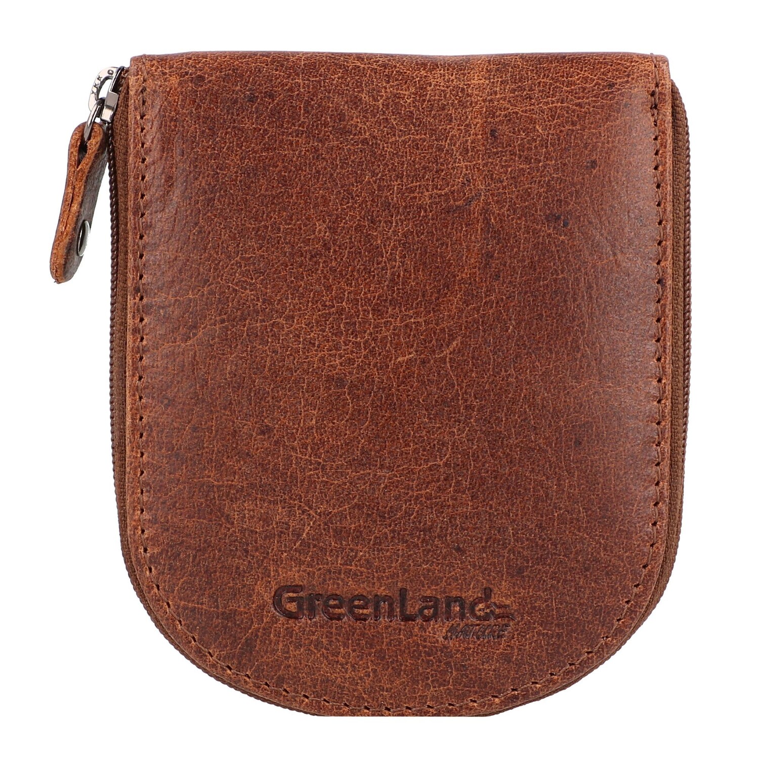 

Кошелек Greenland Nature Montana Münzbörse RFID Leder 9 см, коричневый