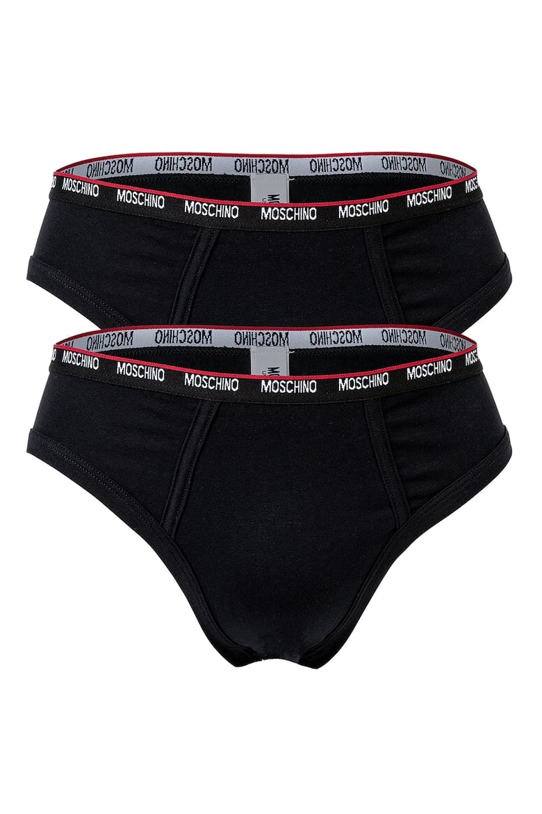 

Трусы с хлопком - 2 пары Moschino Underwear, черный