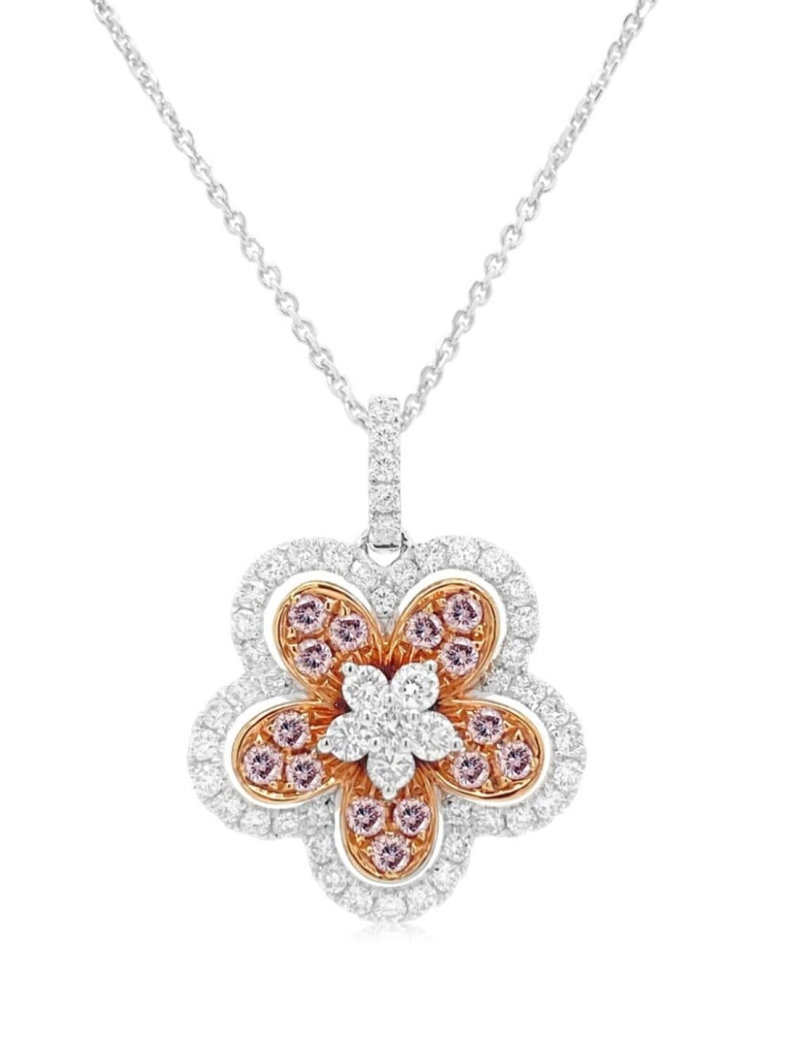 

Колье из розового золота с бриллиантами HYT Jewelry, белый