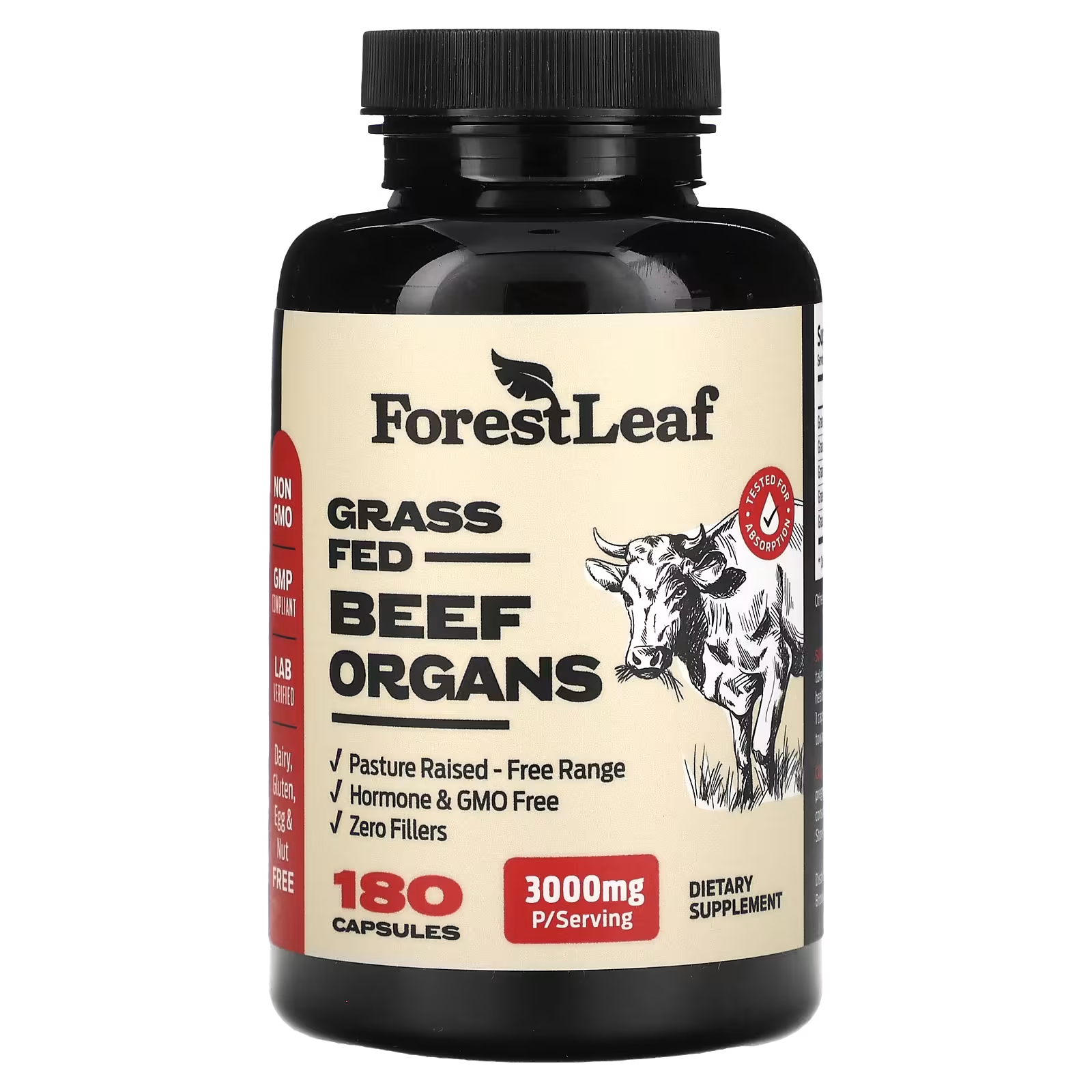 Пищевая добавка Forest Leaf говядины травяного откорма