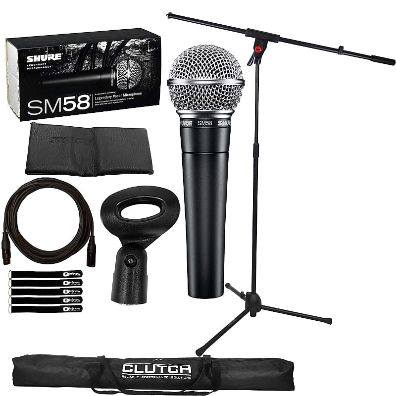 Динамический микрофон Shure Shure SM58 Multi-Purpose DJ Event Vocal Performance Dynamic Microphone Package