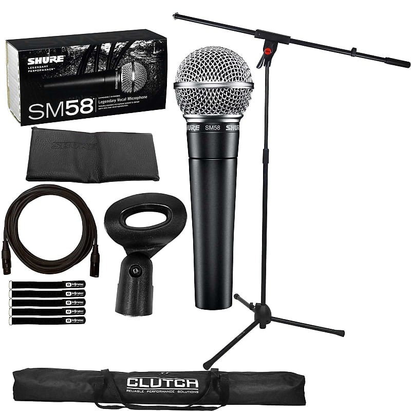 

Динамический микрофон Shure Shure SM58 Multi-Purpose DJ Event Vocal Performance Dynamic Microphone Package