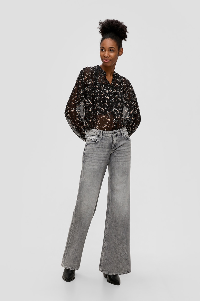 Укороченные джинсы Q/S By S Oliver, серый блуза q s by s oliver размер 40 l фиолетовый