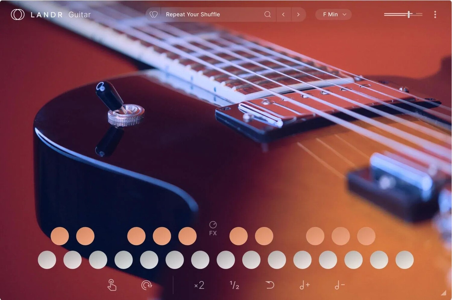 

Плагин виртуального инструмента LANDR Guitar