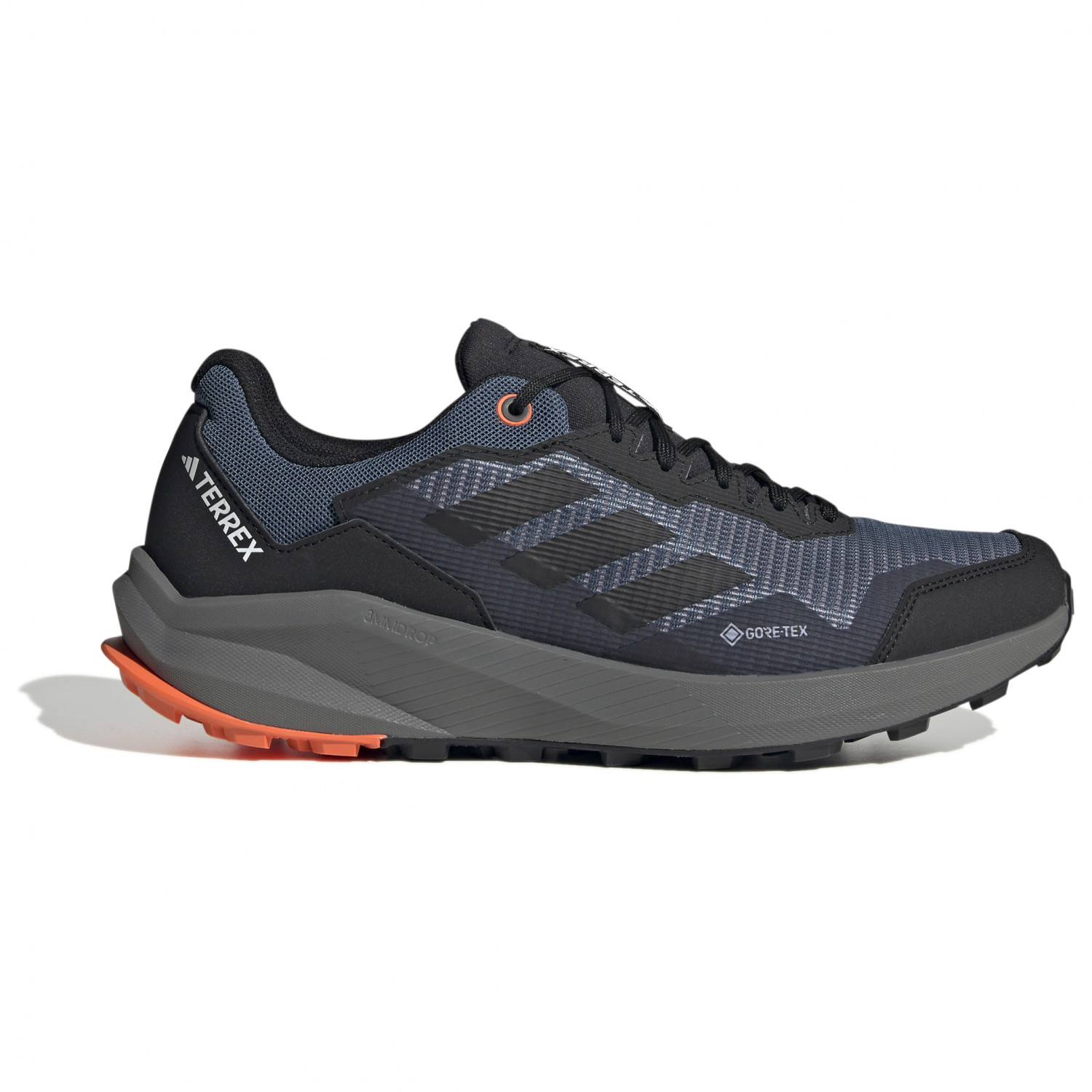 Кроссовки для бега по пересеченной местности Adidas Terrex Terrex Trailrider GTX, цвет Wonder Steel/Core Black/Impact Orange